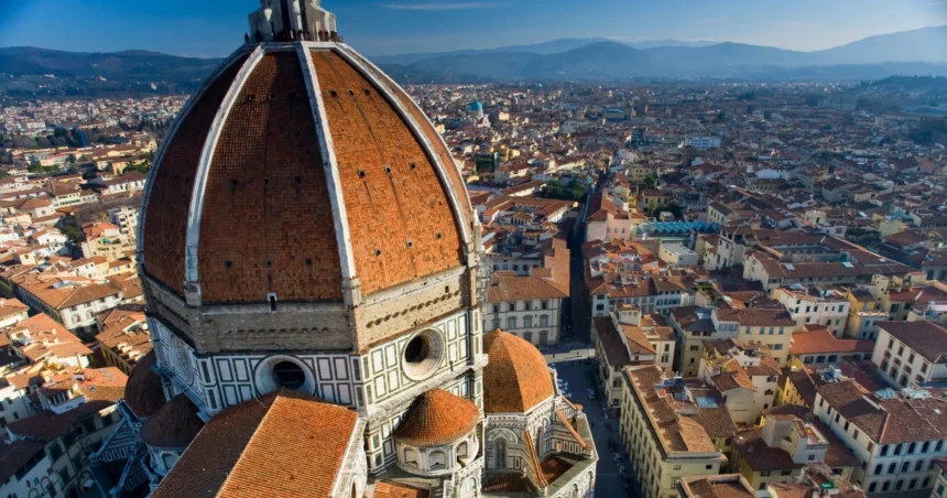 Aerial view of the Brunelleschi's Dome in Florence