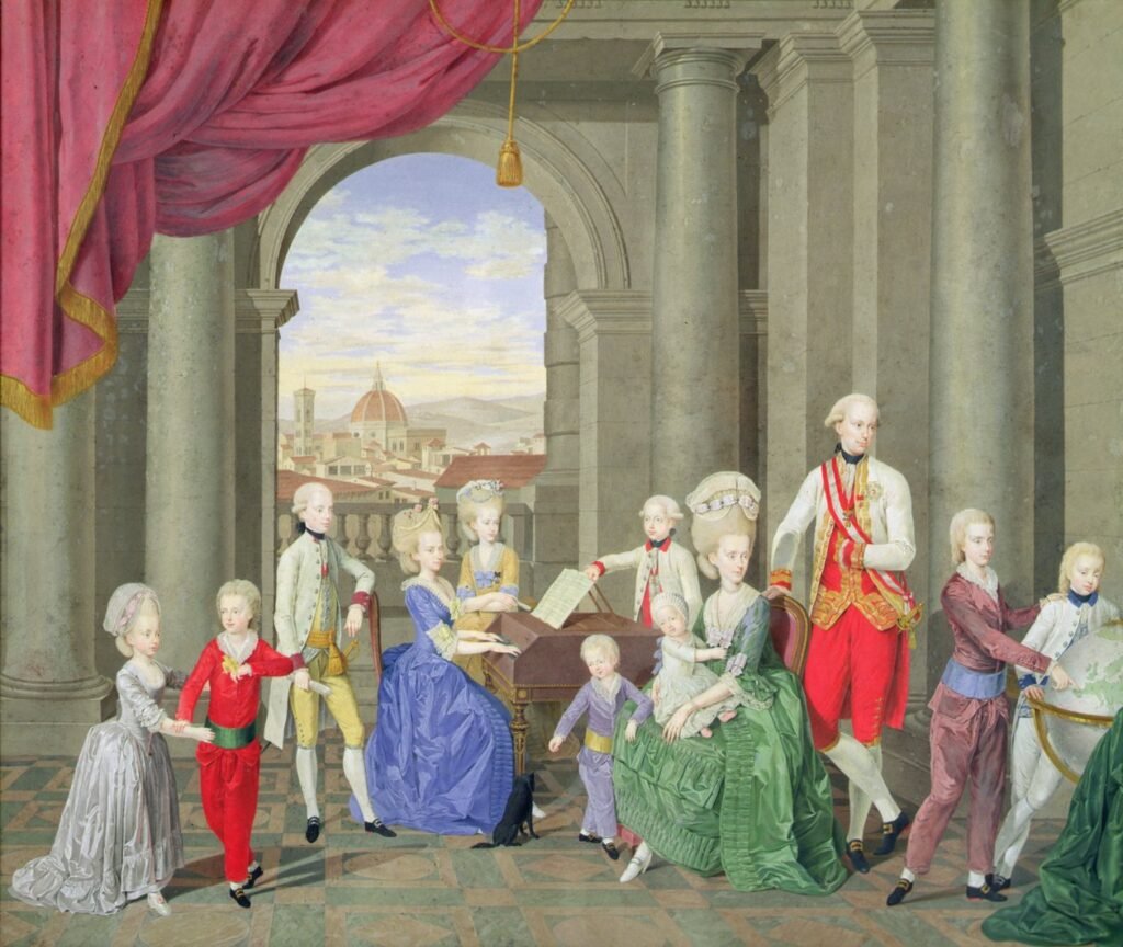 Portrait of Pietro Leopoldo Grand Duke of Tuscany and his family-Berczy-between 1781 and 1782.