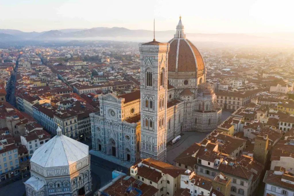 Aerial view of the Opera di Santa Maria del Fiore, Florence